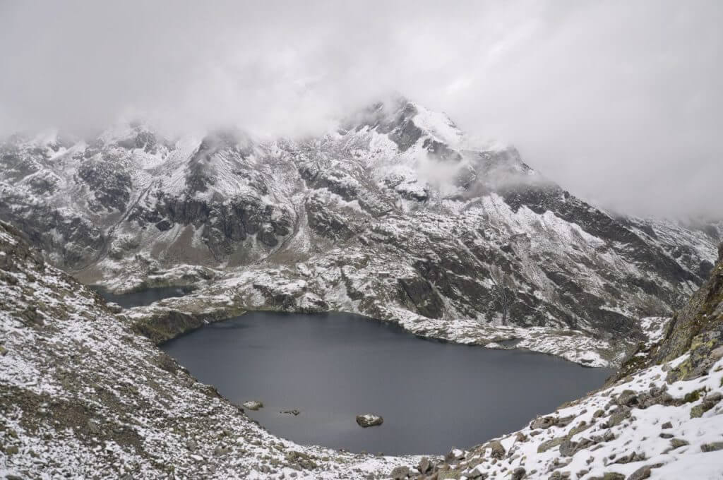 Wangenitzsee aus der oberen Seescharte Blick auf den Wangenitzsee aus der oberen Seescharte