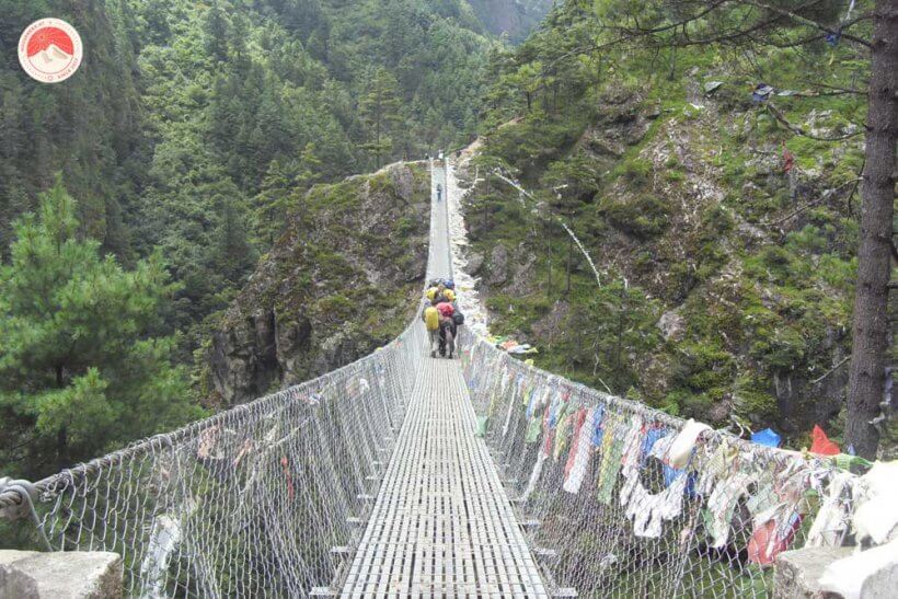 Die Hillary Bridge vor Namche Bazar