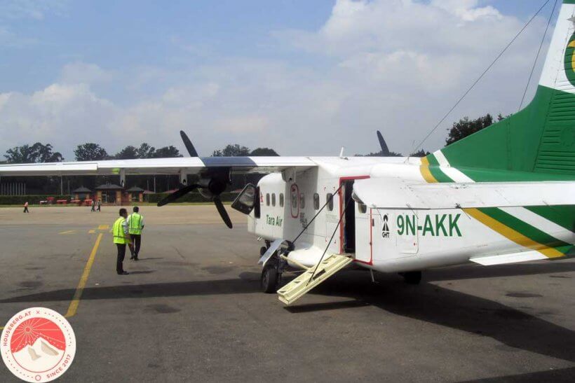 Flugzeug der Tara Air nach Lukla