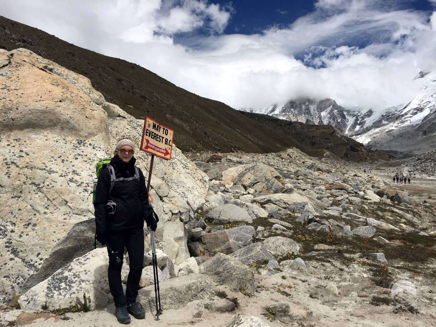 Path to Everest Base Camp at Gorak Shep, Nepal